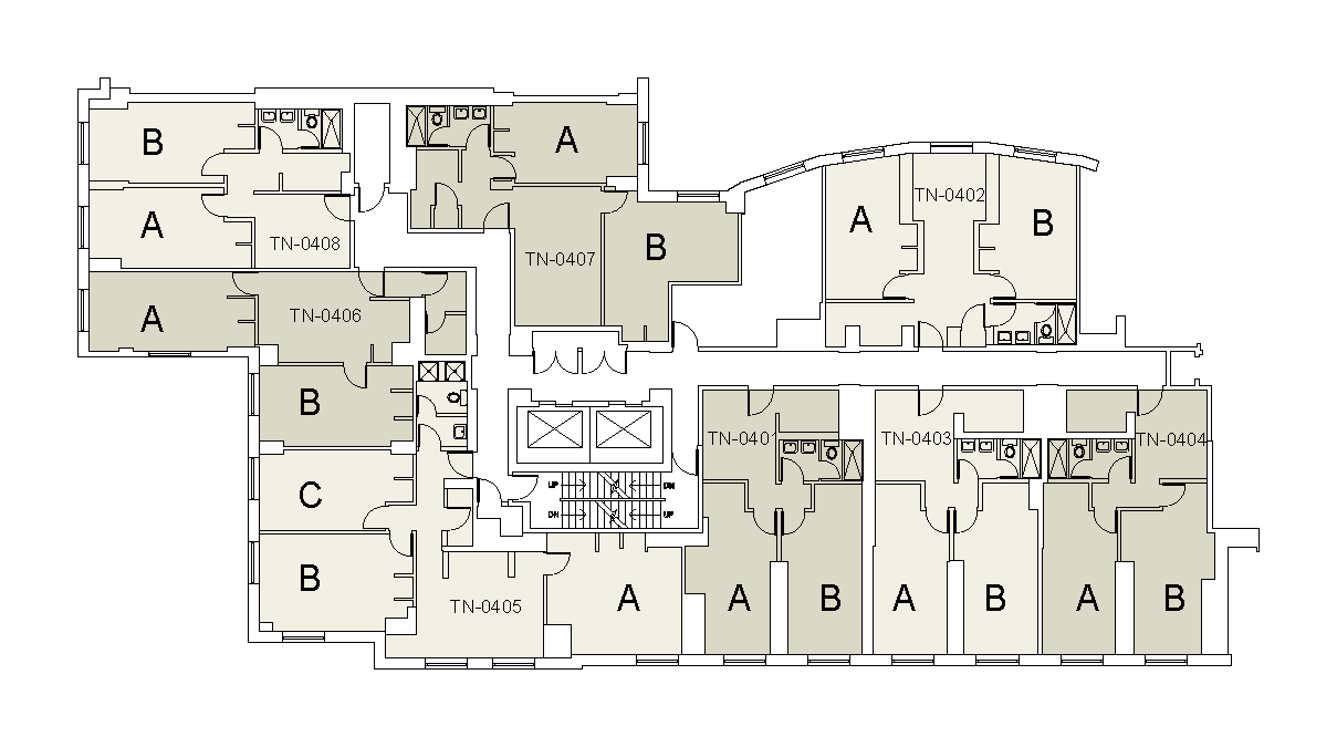Floor plan for 3rd N. Tower N. Floor 04