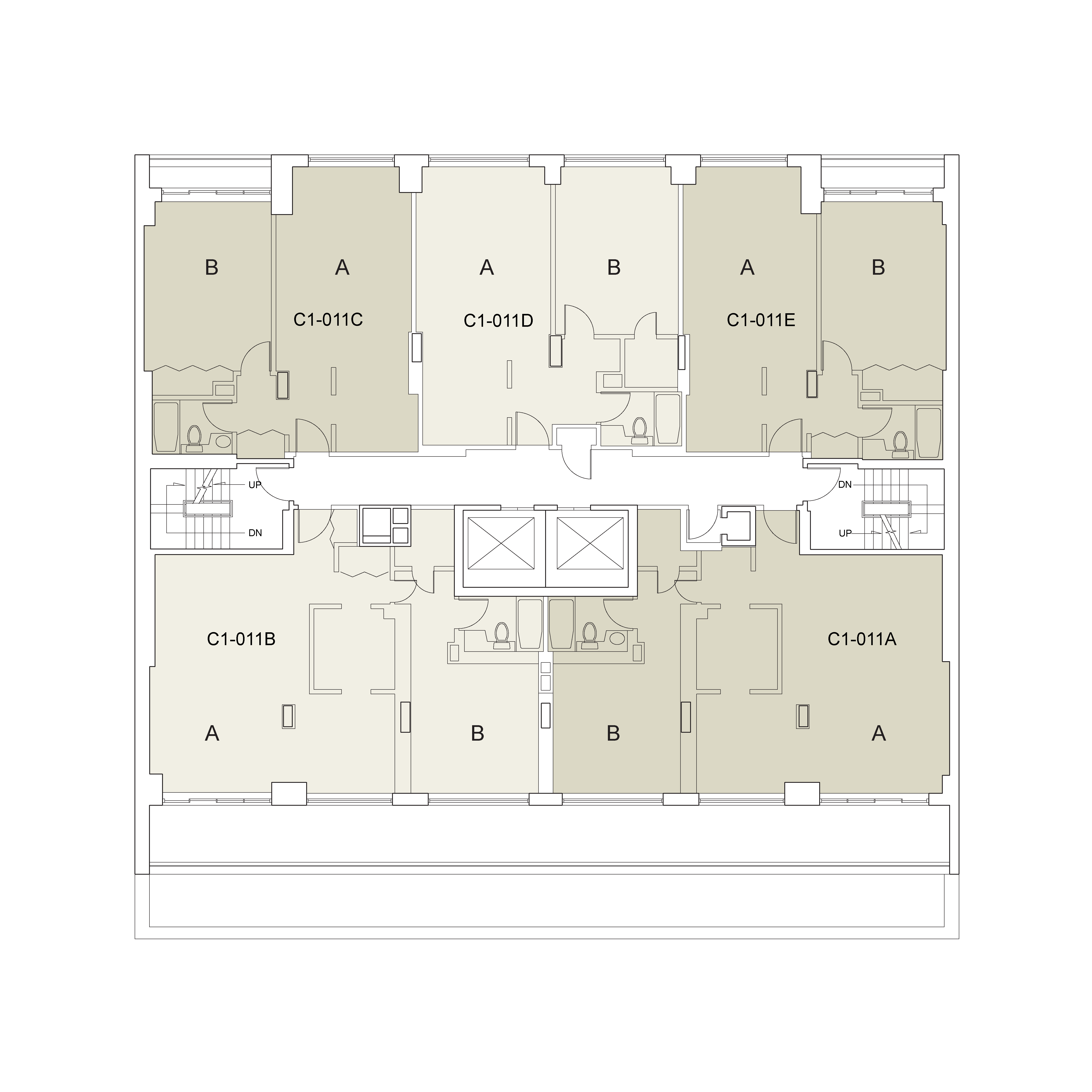 Floor plan for Carlyle 1 Floor 11