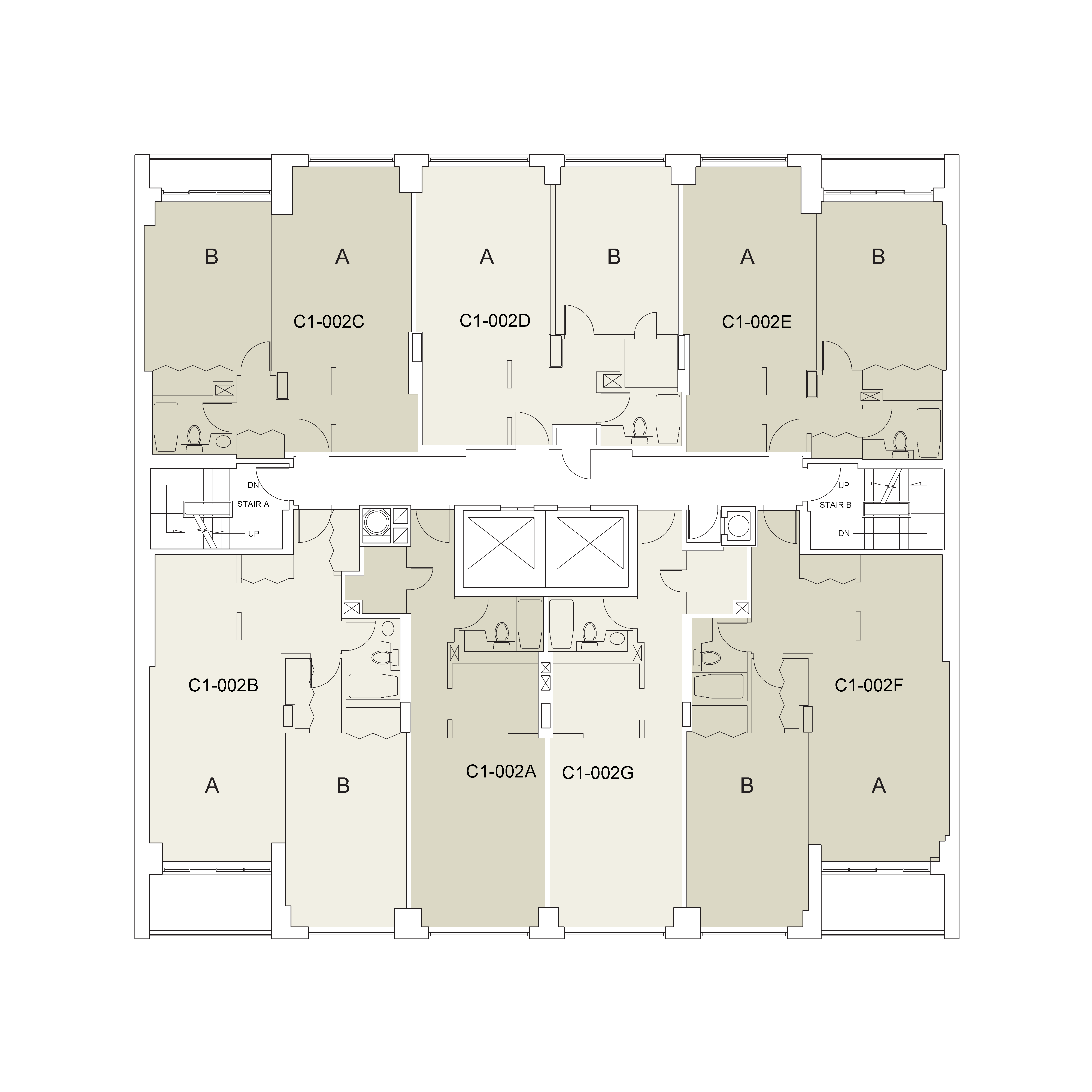 Floor plan for Carlyle 1 Floor 02
