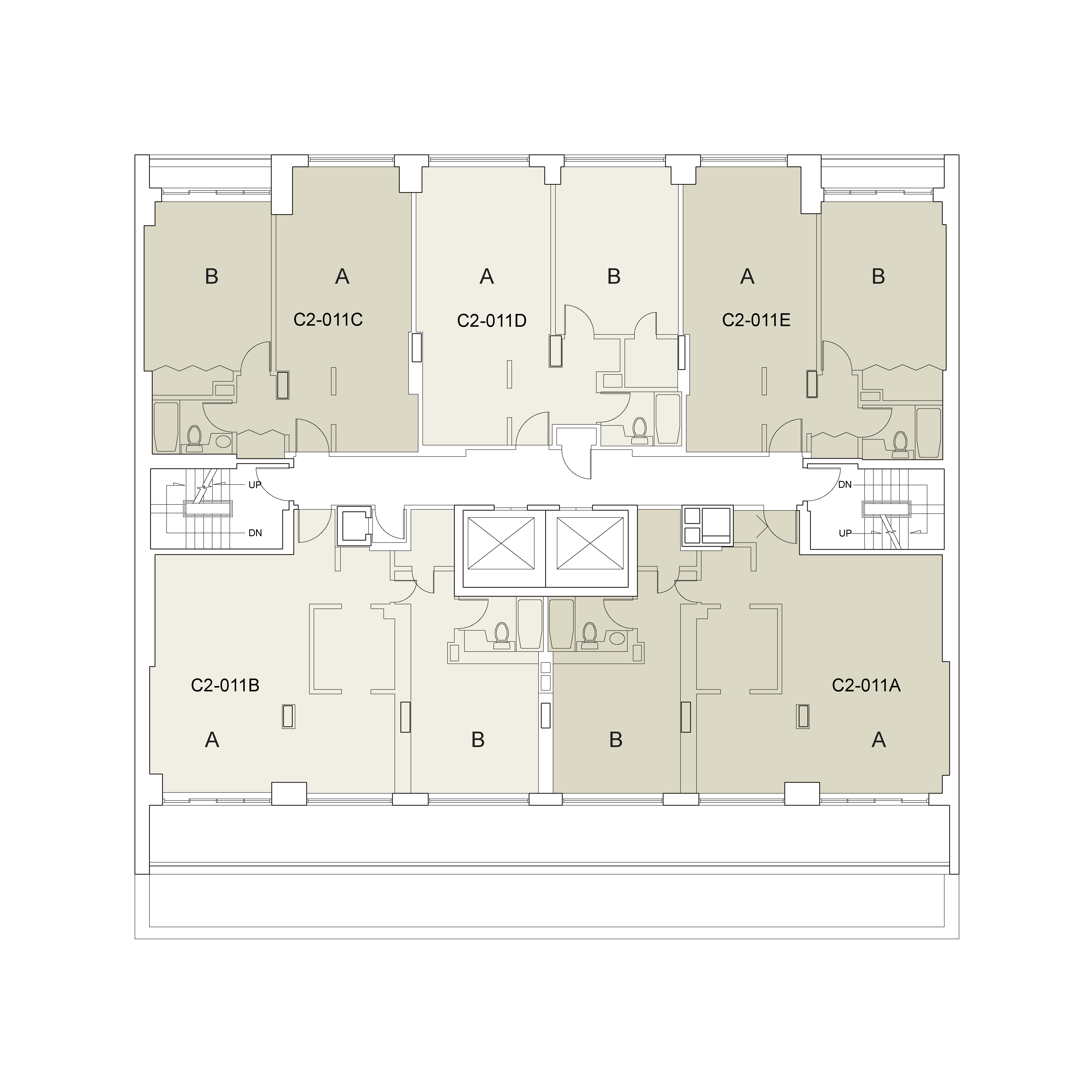 Floor plan for Carlyle 2 Floor 11
