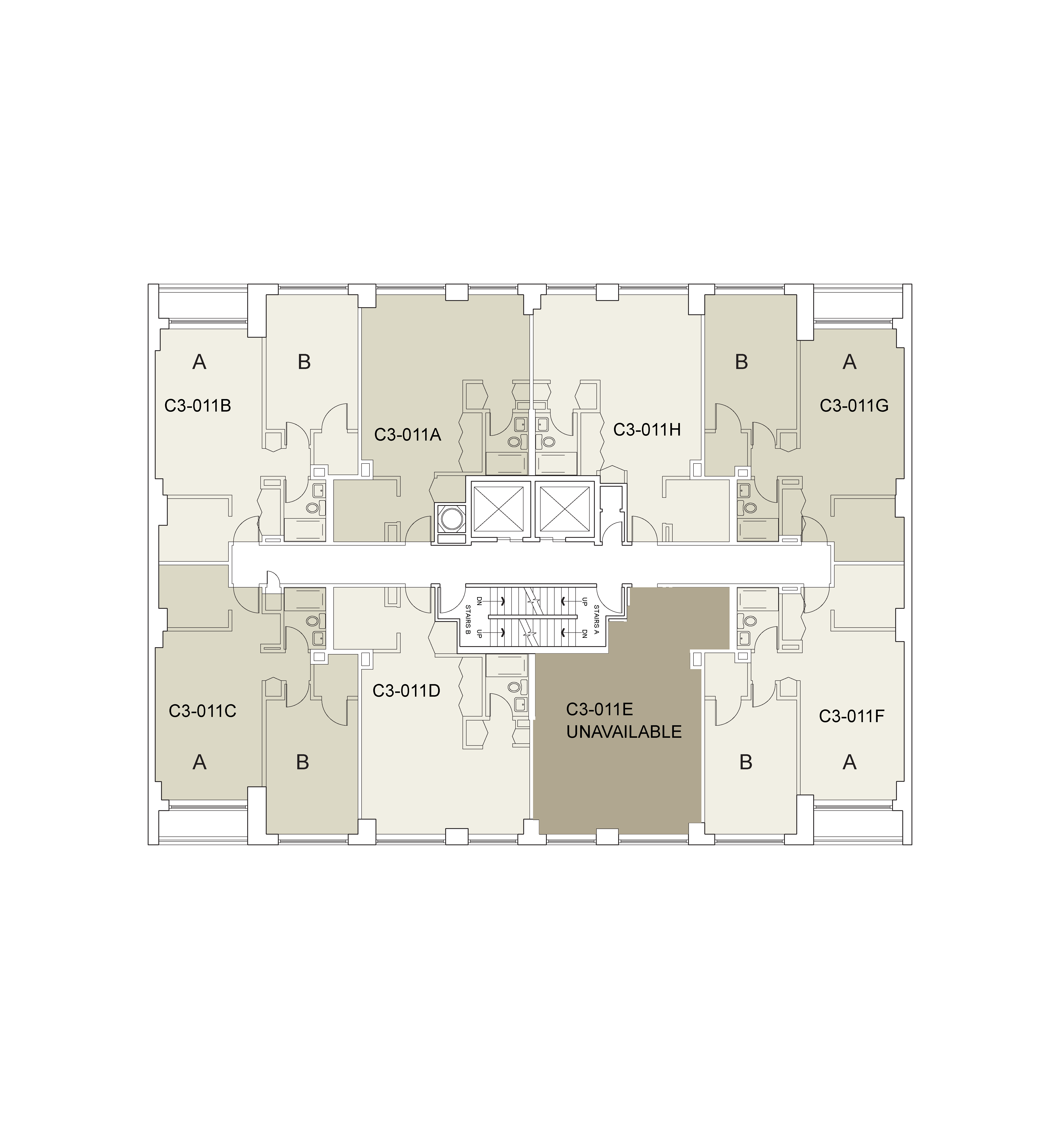 Floor plan for Carlyle 3 Floor 11