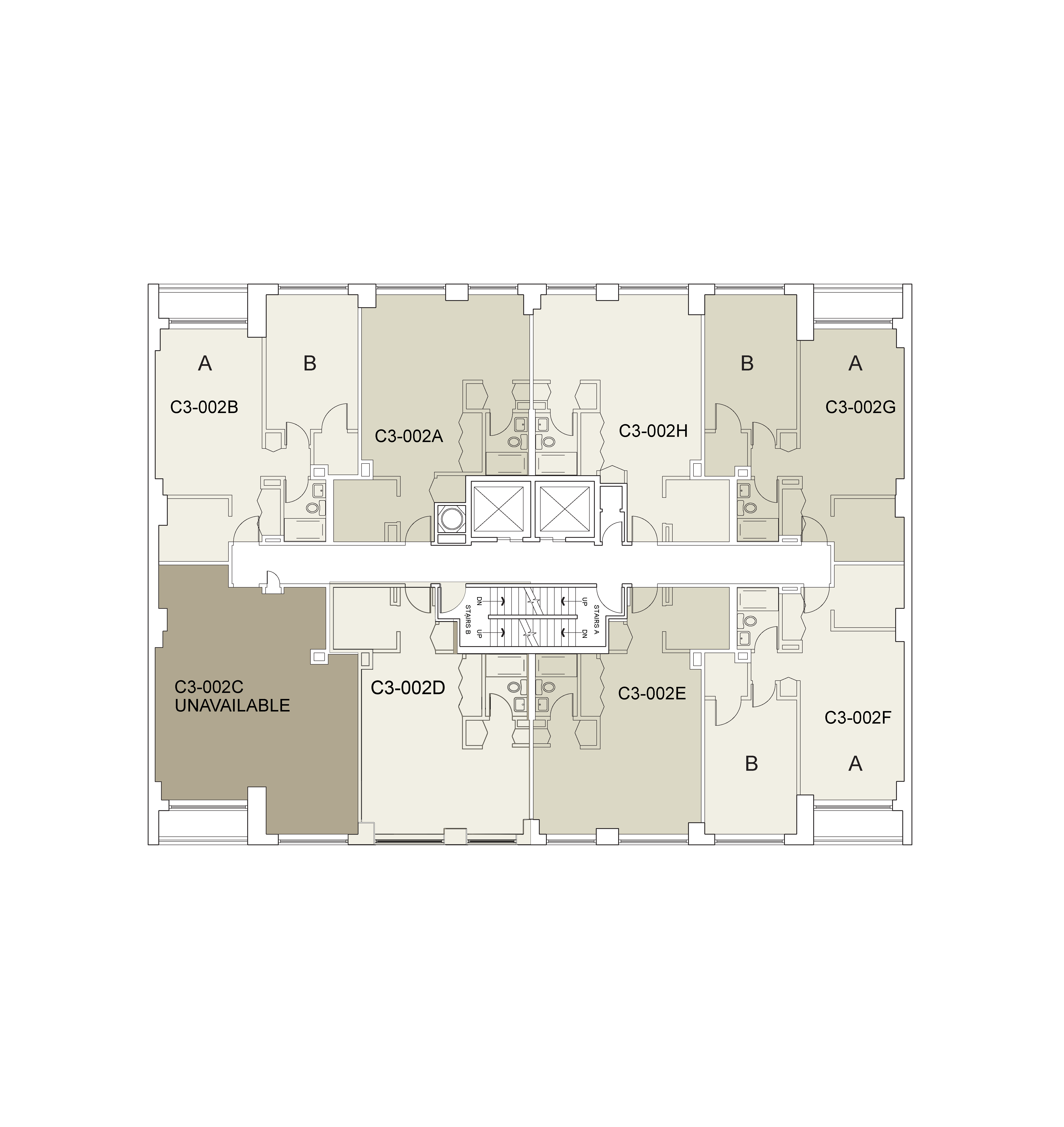 Floor plan for Carlyle 3 Floor 02