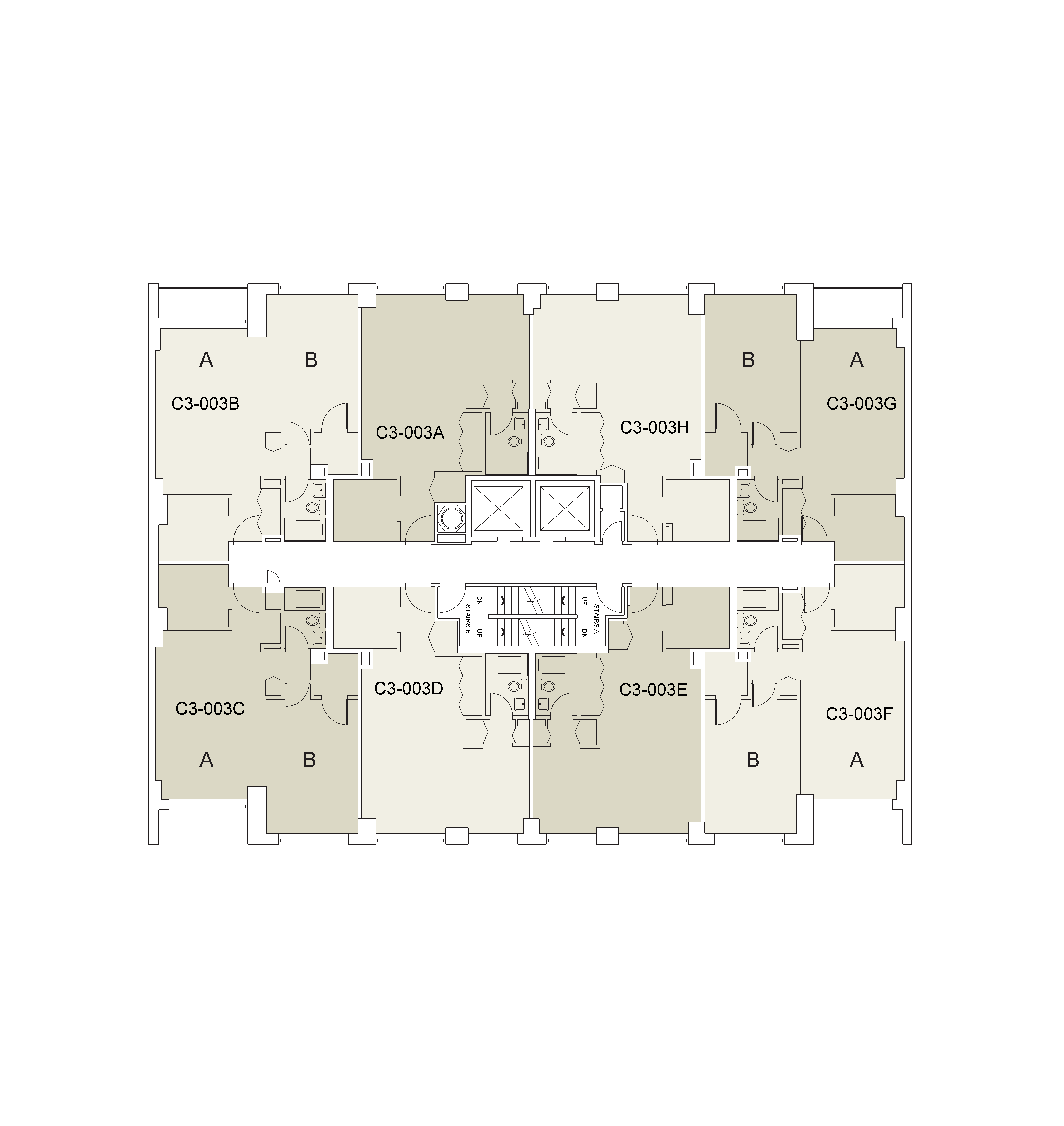 Floor plan for Carlyle 3 Floor 03