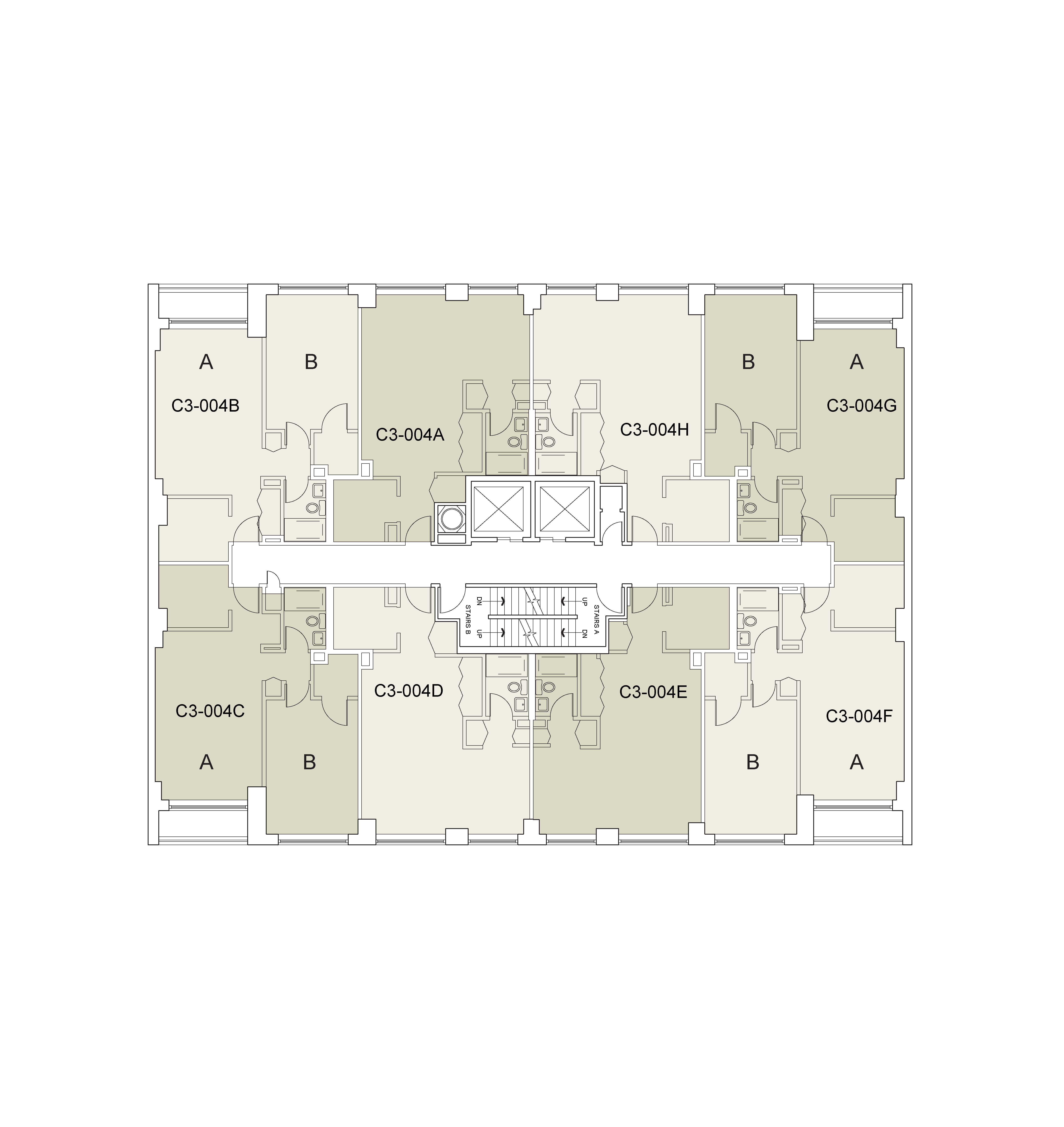 Floor plan for Carlyle 3 Floor 04