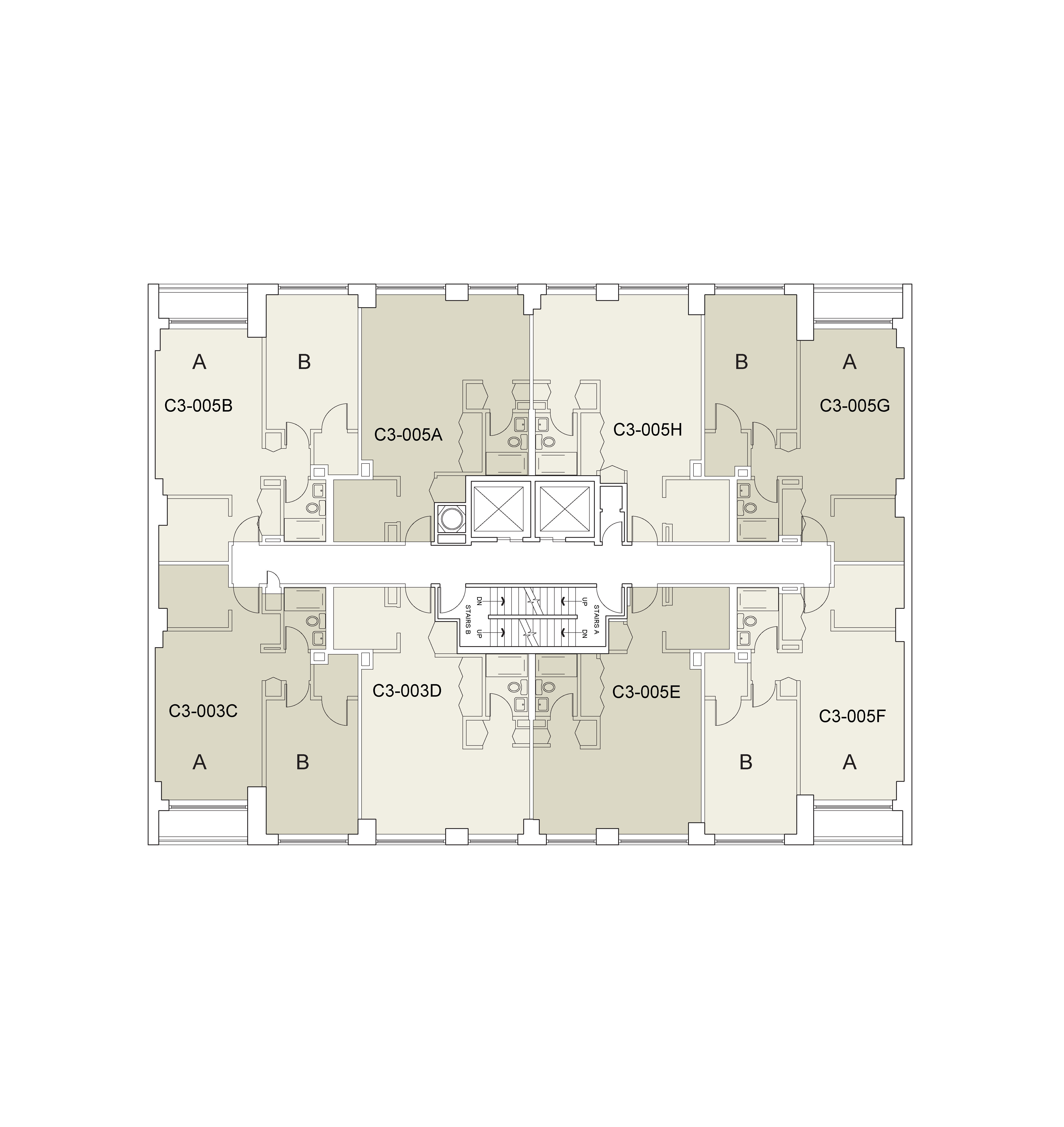 Floor plan for Carlyle 3 Floor 05
