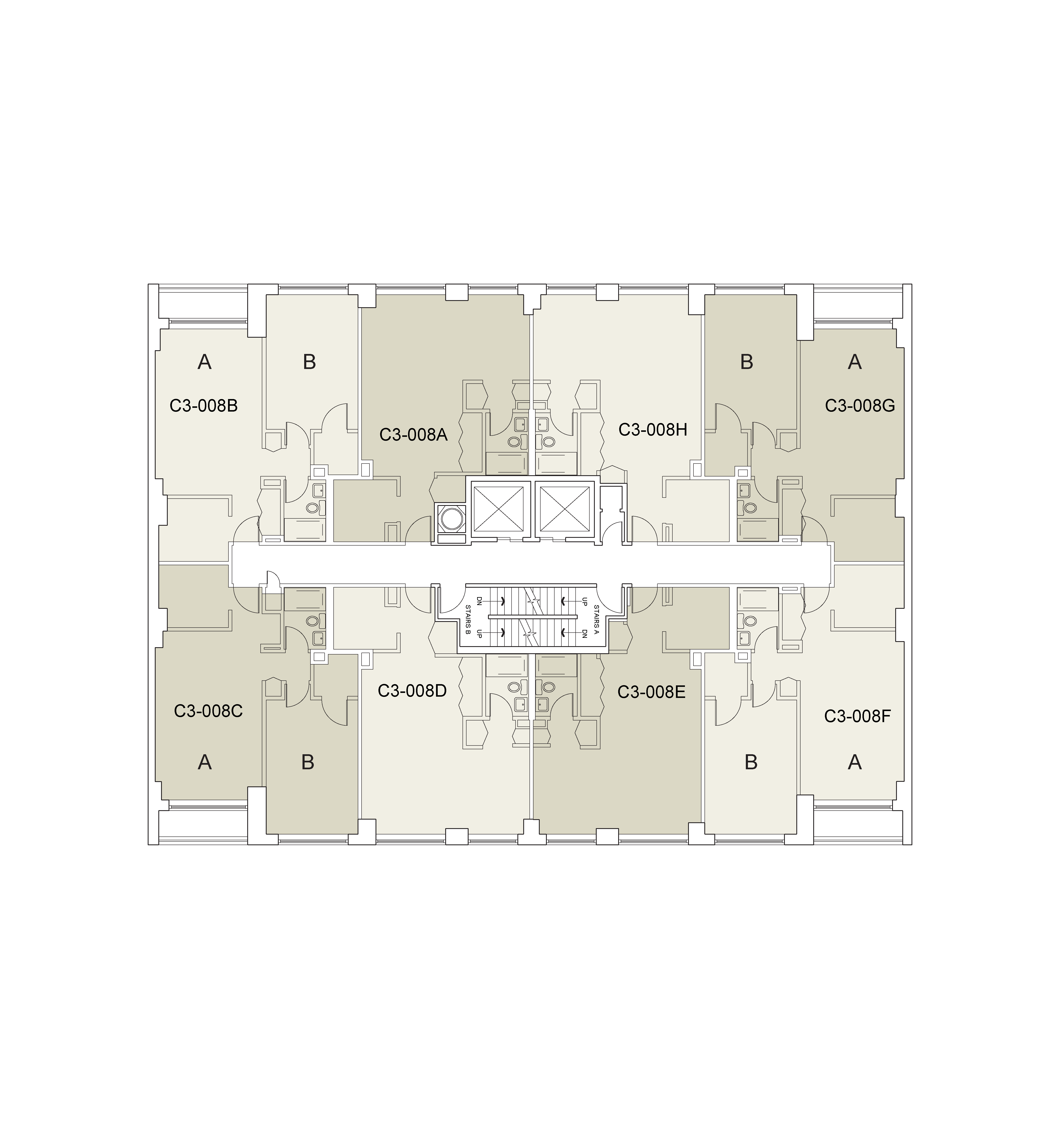 Floor plan for Carlyle 3 Floor 08