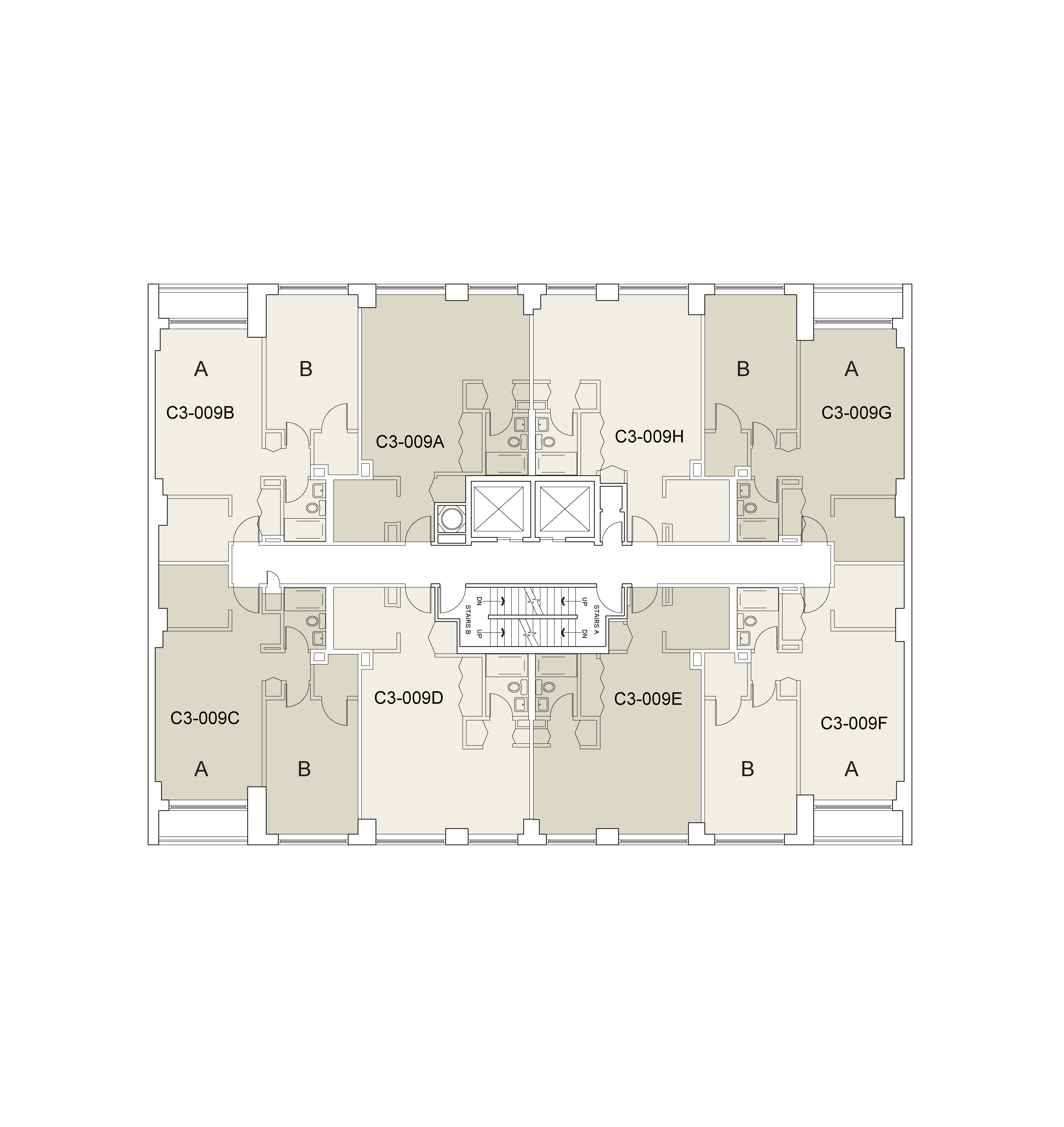 Floor plan for Carlyle 3 Floor 09