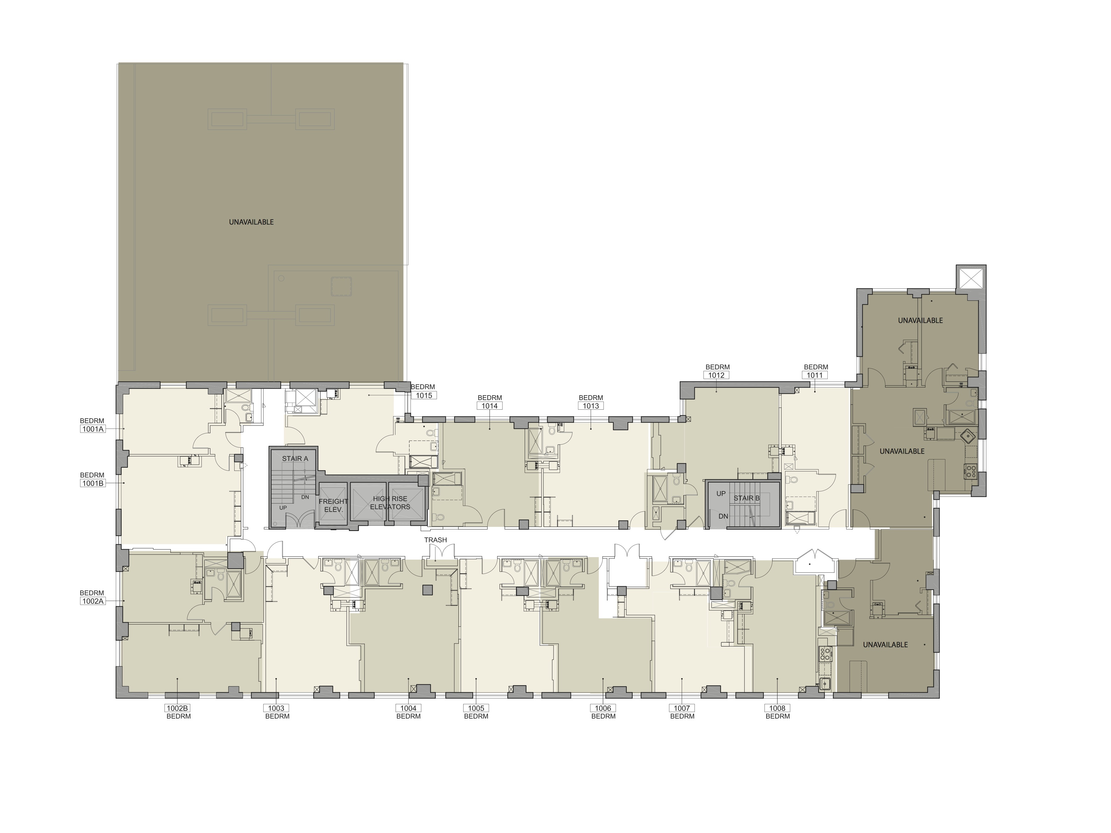 Floor plan for Lipton Floor 10