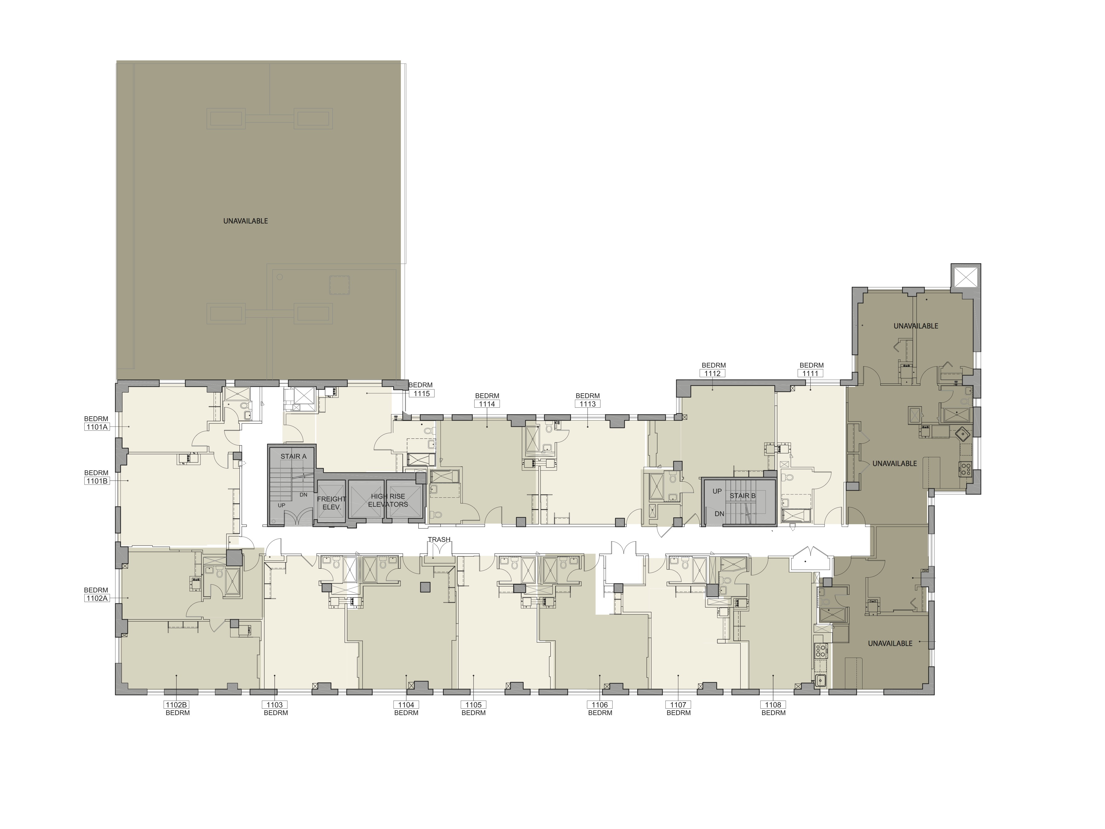 Floor plan for Lipton Floor 11