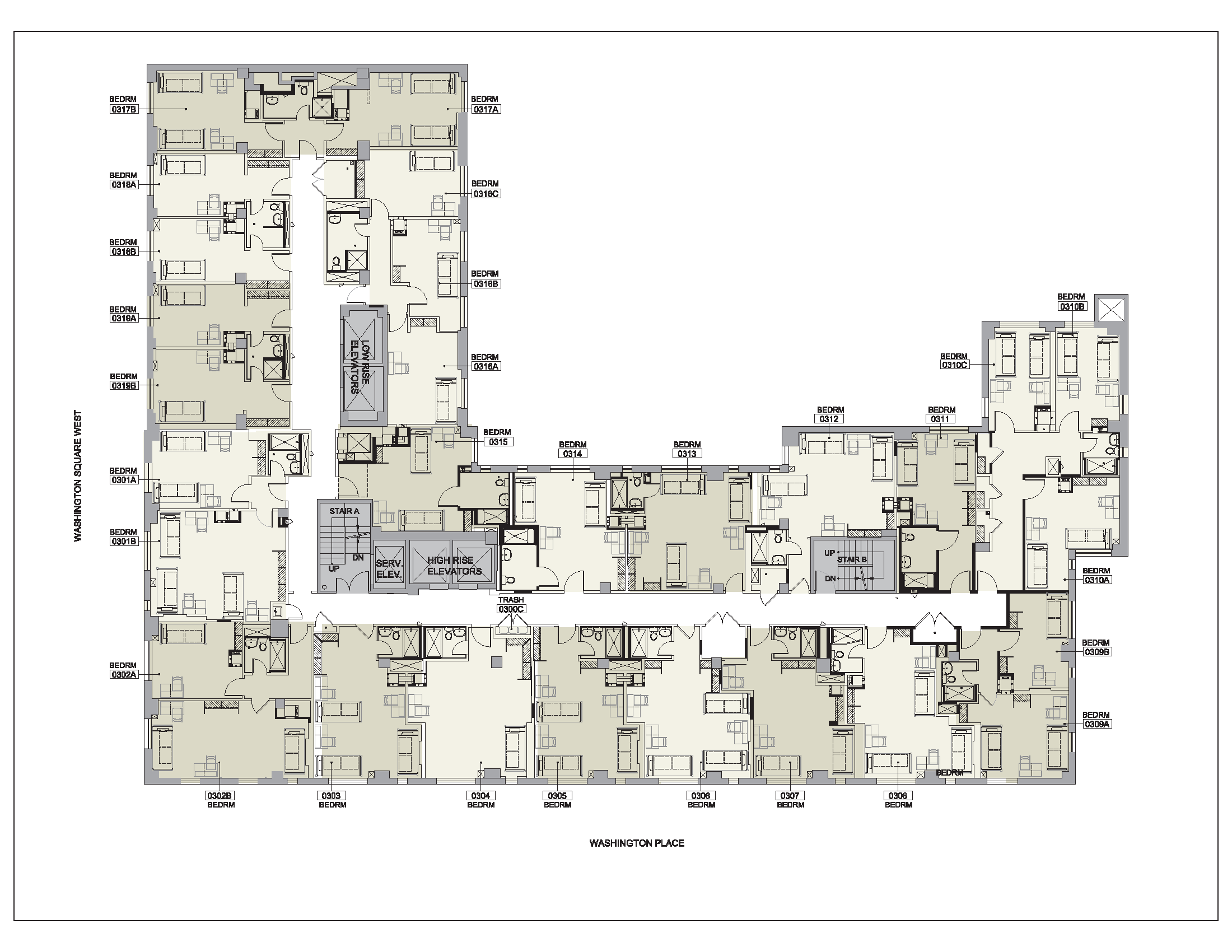 Floor plan for Lipton Floor 03