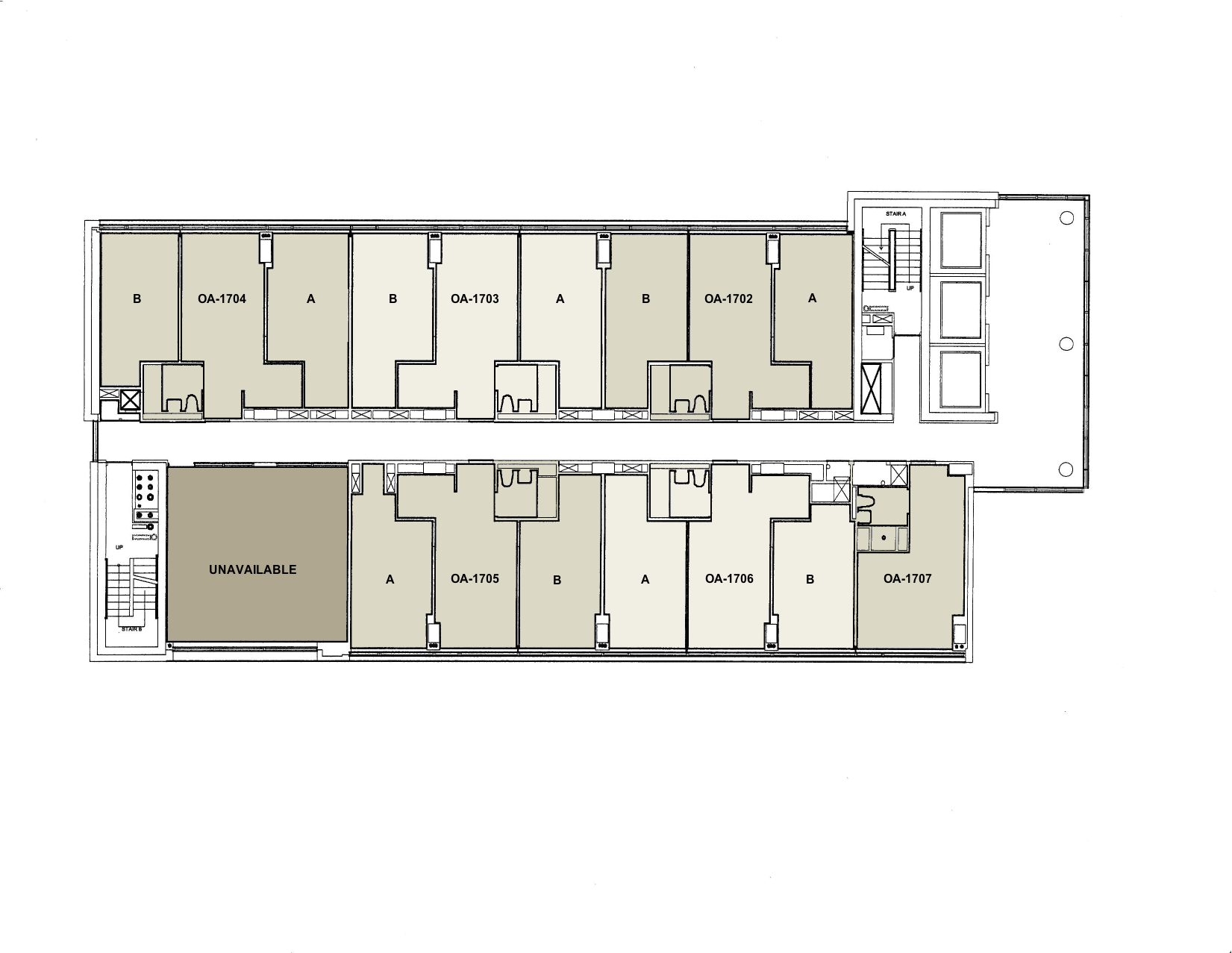 Floor plan for Othmer Floor 17
