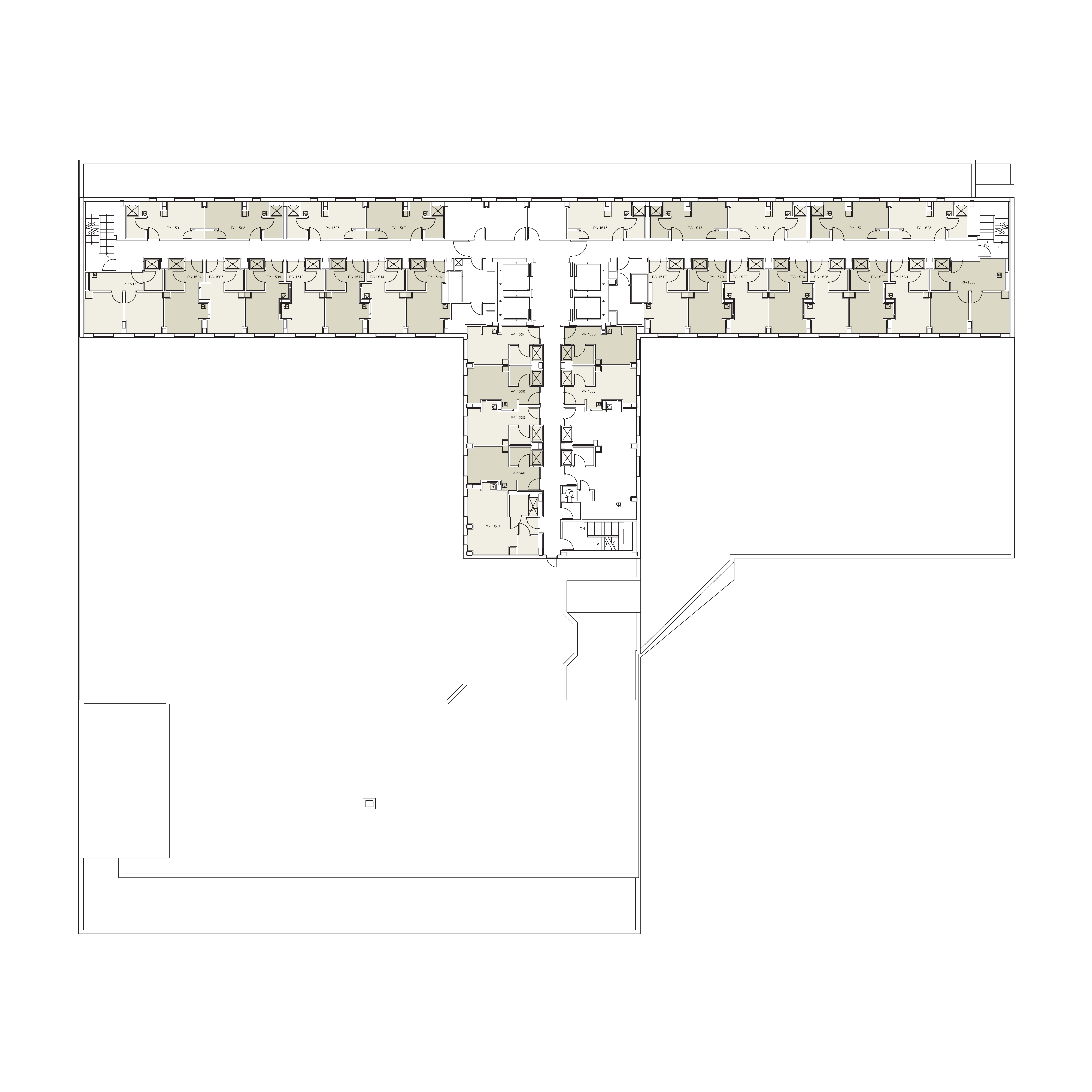 Floor plan for Palladium Floor 15